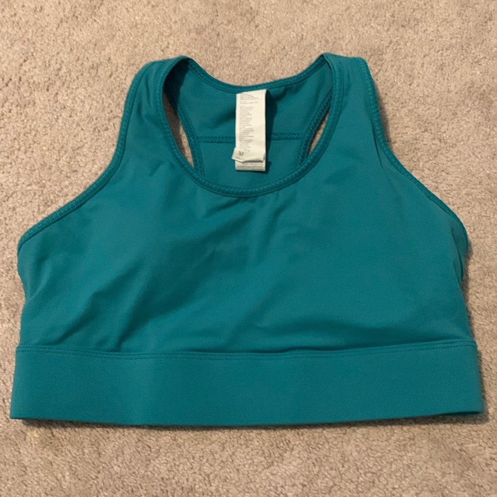 Teal Fabletics Sports Bra